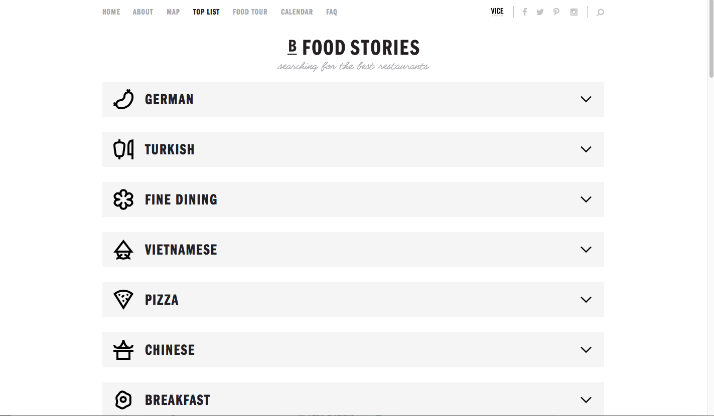Berlin Food Stories - Top Lists